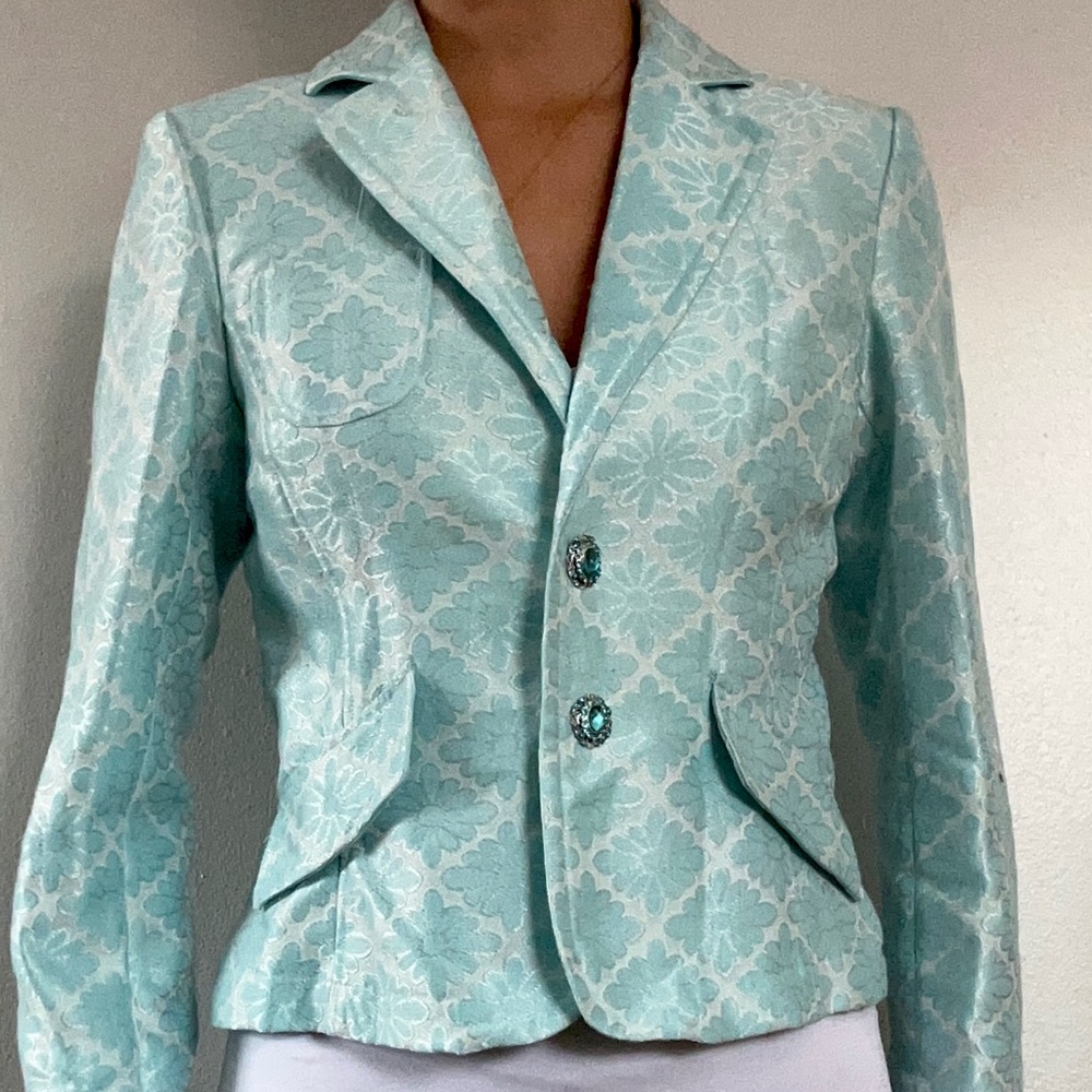 Vintage Baby Blue Blazer